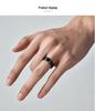 Men's Black Matte Titanium Steel Ring - Wear-Resistant, Colorfast, Versatile, and Trendy"