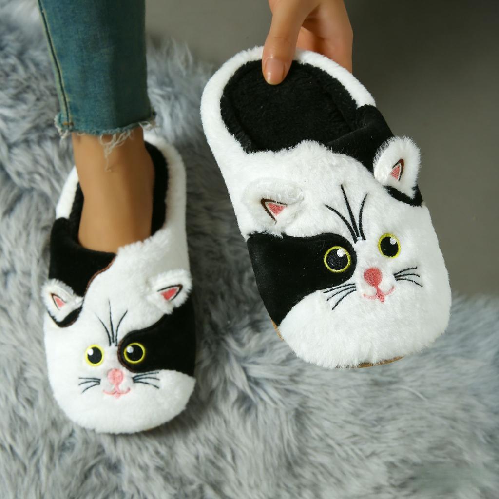 Hausschuhe, bequeme und warme Schuhe aus weichem Plüsch mit offenen Zehen, einfarbige Hausschuhe für den Innenbereich