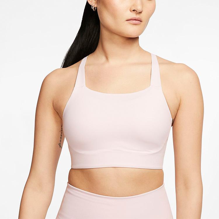 Nike Swoosh Luxe Medium Support Sports Bra Women Underwear Rose-Red CJ0545-699