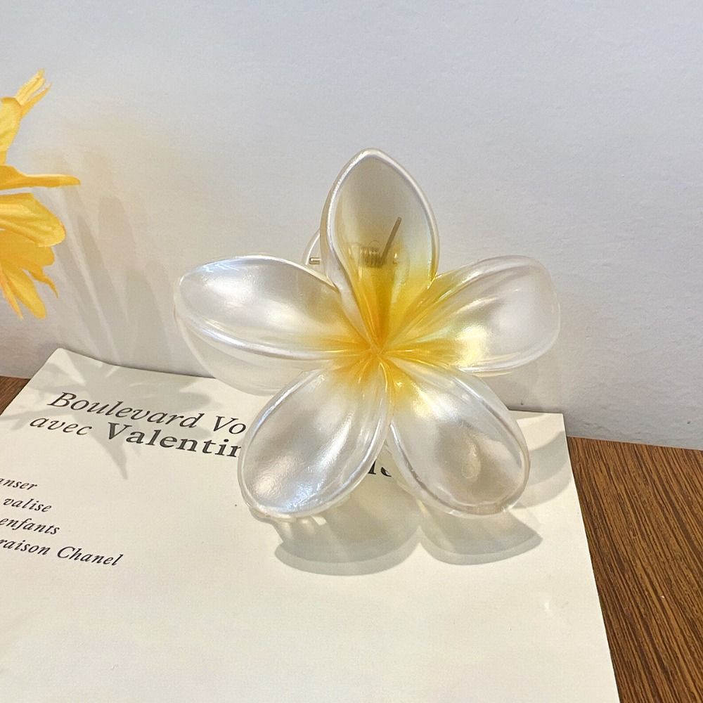 Plumeria Flower Shape Hairpins Bohemian Styling Hair Clip Colorful Hair Claw  Girls