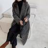 Autumn and winter new double-sided cashmere coat design sense advanced sense long fashion temperament wool woolen coat women