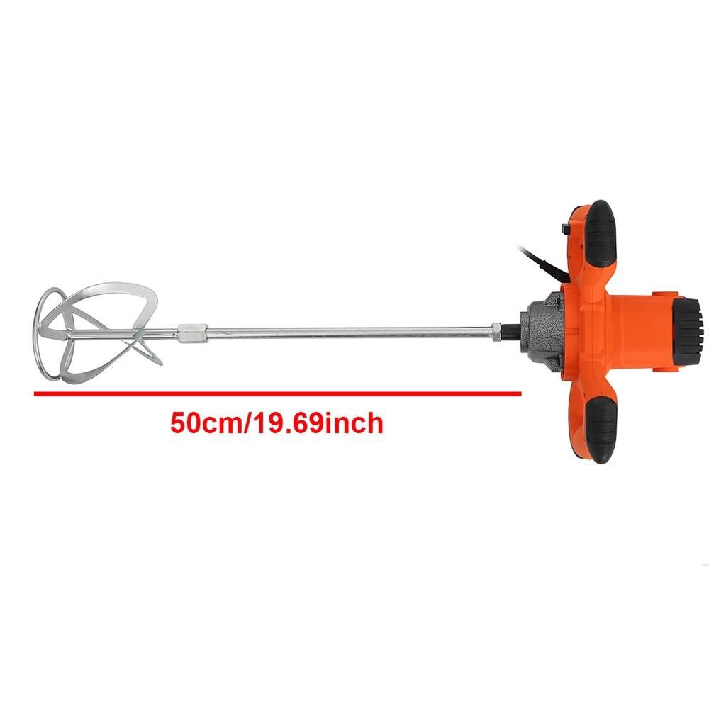 3000W 6 Gear Industrial Grade Mixer Adjustable Speed Handheld Paint Cement Plaster Mortar Coating Powder Mixing Machine