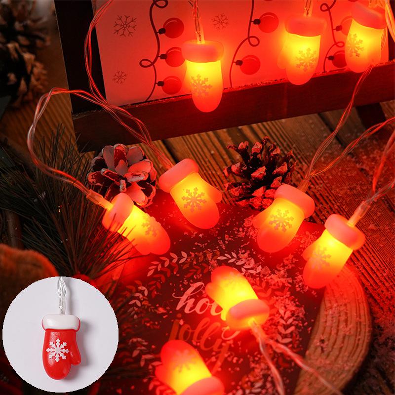 Christmas LED Light String Santa Claus Snowman Xmas Tree Hanging Ornaments Navidad Decoration For Home New Year Gift