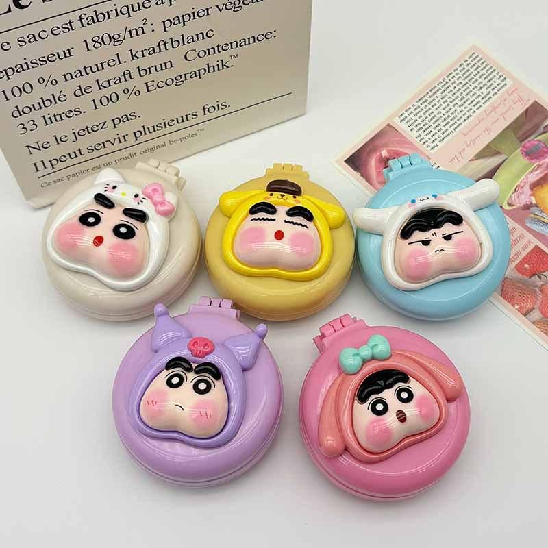 

Cute Portable Cartoon Comb: Foldable Massage & Air Cushion Design for Kids
