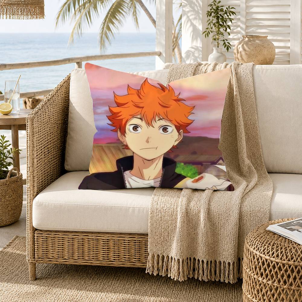 HHaikyuu Volleyball Japan Anime Pillow Case for Sofa Living Room Home office Decor Protective Cover