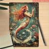 Vintage Redhead Mermaid Metal Tin Sign Retro Wall Art Rustic Hanging Plaque