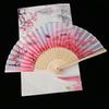 Bamboo Wooden Handmade Colorful Vintage Style Fan Crafts Dance Hand Fan Folding Fan Home Decoration
