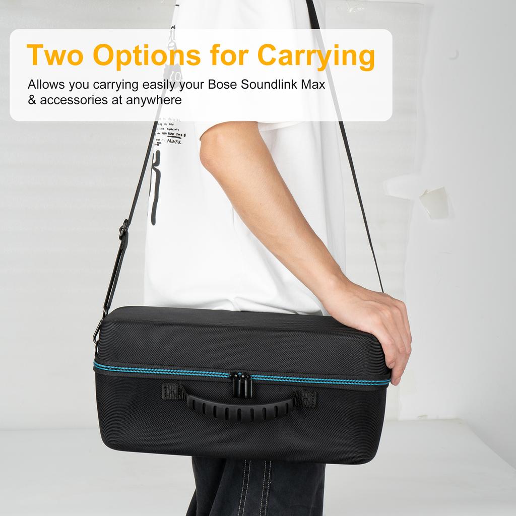 Twarde etui podróżne Wstrząsoodporna przenośna torba do przechowywania Odporne na zarysowania twarde etui do przechowywania Pudełko dla nowego przenośnego głośnika Bose SoundLink Max