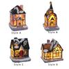 Christmas Snow Light up House Xmas Miniature Desk Decorations with Warm Light for Festival Wedding Good Craftsmanship Versatile