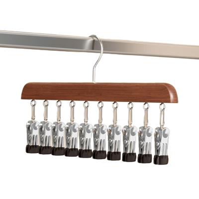 PIENSE Hat Hat Cap Clip Holds 20 Sock Closet Storage Hanger, Storage, Storage, Hanger, Hats, Hanger, (Brown)