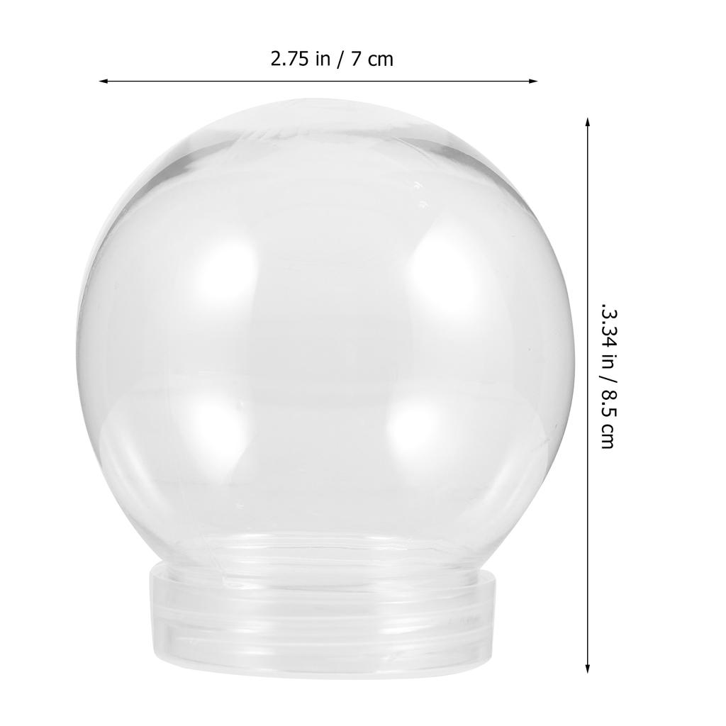 Empty Christmas Snow Globe Transparent Water Balloon Globe With Lid Clear Cookie Container Home Storage Empty Multi-Functional