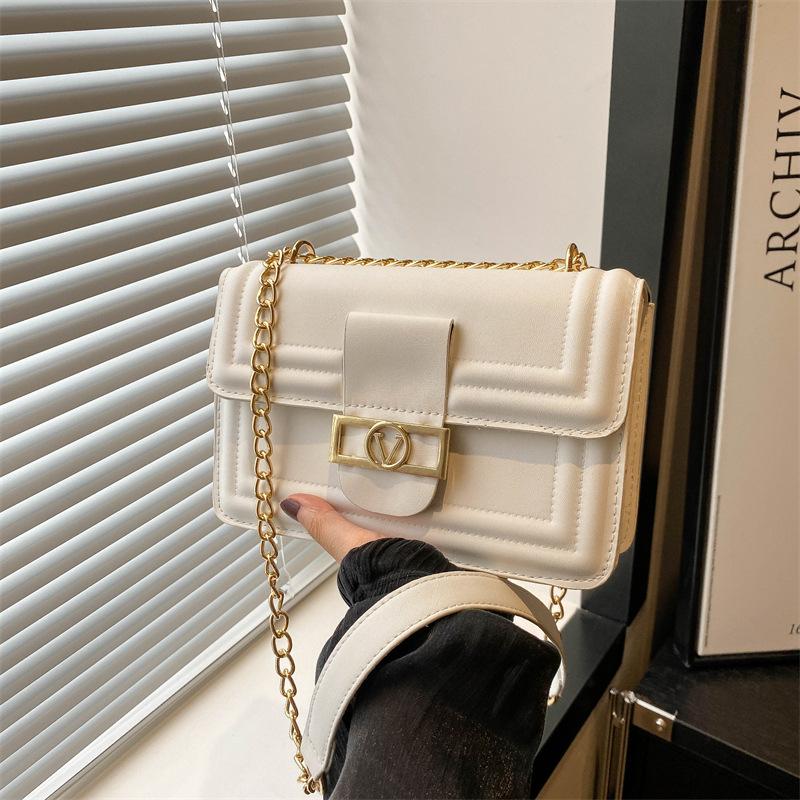 Модная сумка, свежая маленькая квадратная сумка, корейская версия, летняя, новая, нишевая, простая, модная сумка через плечо