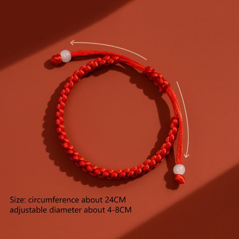 1Pc Simple Red String Braided Bracelet Lucky Kabbalah Bracelets For Protection Good Luck For Success Amulet Jewelry Decor