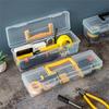 Multipurpose Transparent Organiser Box For Home Repair Tool Easy Carry Handle And Plastic Construction Toolbox