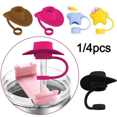 Airtight Straw Plug Silicone Drinking Dust Cap Cute Straw Topper  Cup Accessories