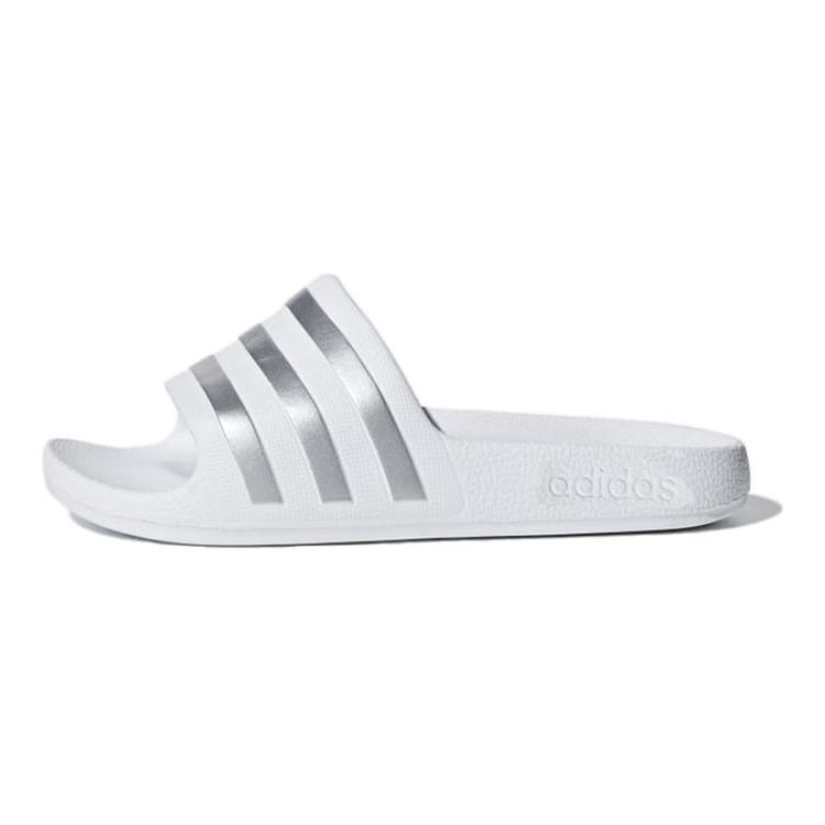 Adidas Adilette Aqua Low top Kids Slippers Silver White Kids F35555 38