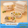 Eco-Friendly Square Biodegradable Lunch Box - Corn Starch Bento, Salad, Light Meal Takeaway Container