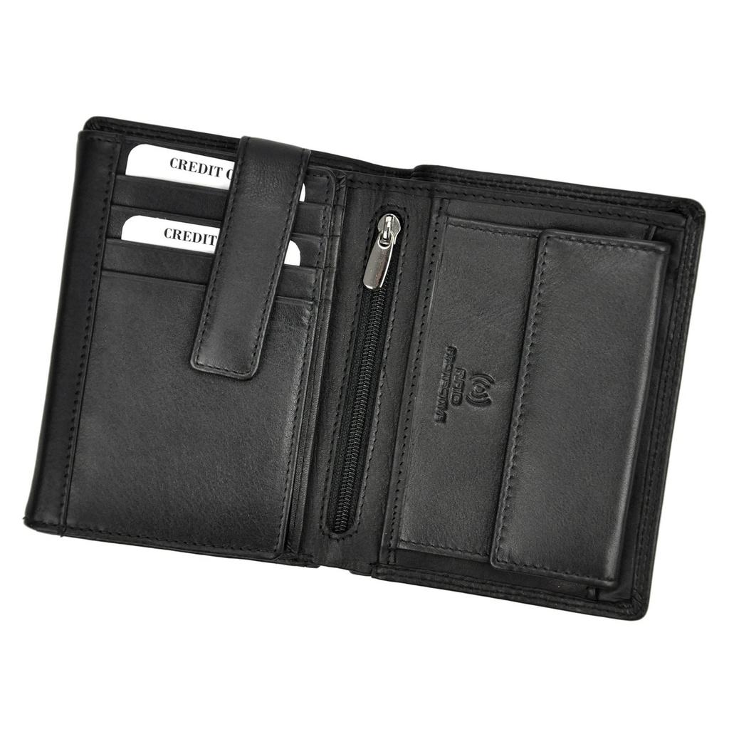 Skórzany Męski Portfel Albatross SN MW07 RFID