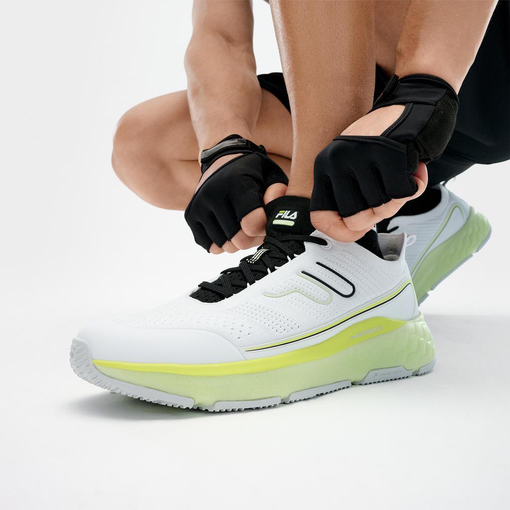 New FILA MIND 7 Shock Absorbers With Slip Resistant And Abrasion Resistant Properties Low Top Running Shoes Men's White A12M421804FWT