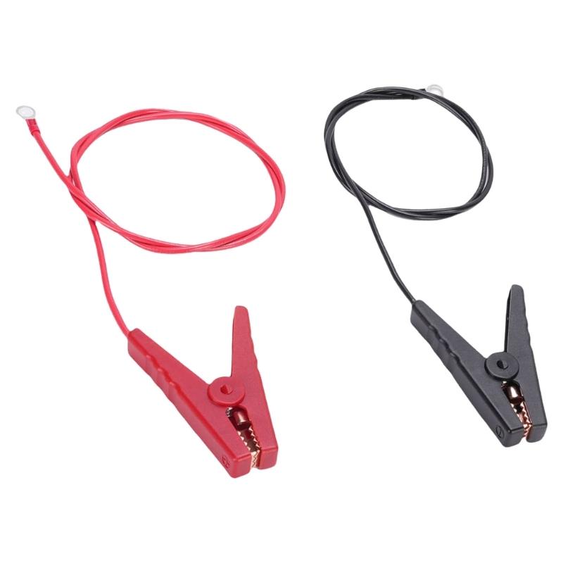 

Portable Electric Fence Connectors with Alligators Clip Solar Charging Compatible Insulated Cable for Remote Farm Use