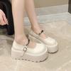 Fashion Ladies Shoes 2025 Brand Shallow Women's High Heels Fashion Buckle Strap New Round Toe Best Seller Comfortable Platform Heels
