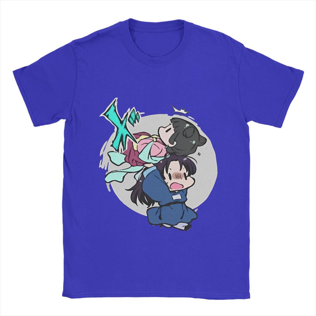 Men's T-Shirts Kusuriya No Hitorigoto  Funny Pure Cotton Tees Sleeve Maomao X Jinshi T Shirts Crew Neck Clothes Birthday Gift