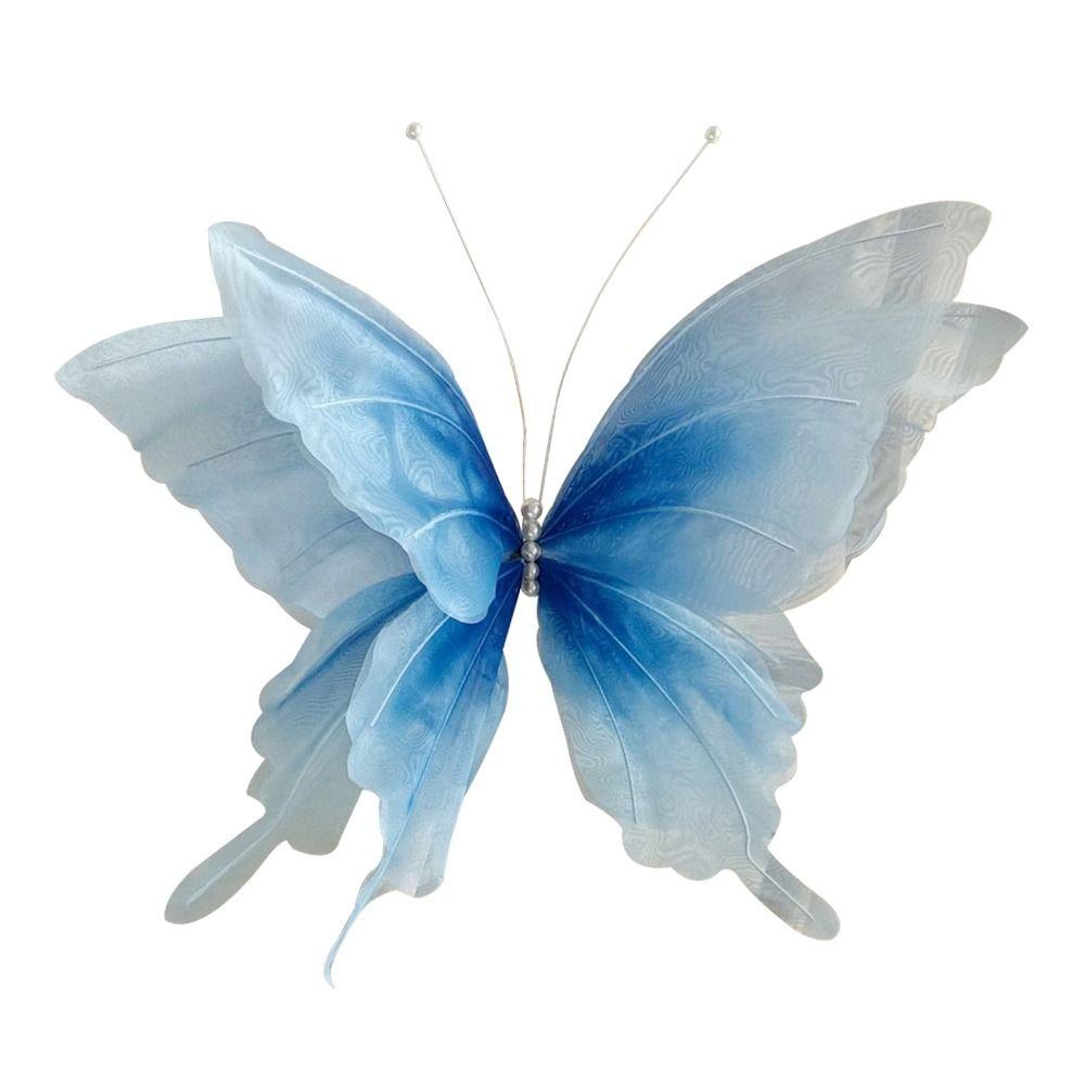 Large Size Simulated Butterfly Silk Material Giant Size Artificial Butterfly 3D Design Finished Products Fake Butterfly