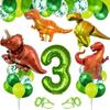 Dinosaur 1 -9 Years Old Birthday Party Balloon Background Decoration Number Set Birthday Number Balloon Set Green 