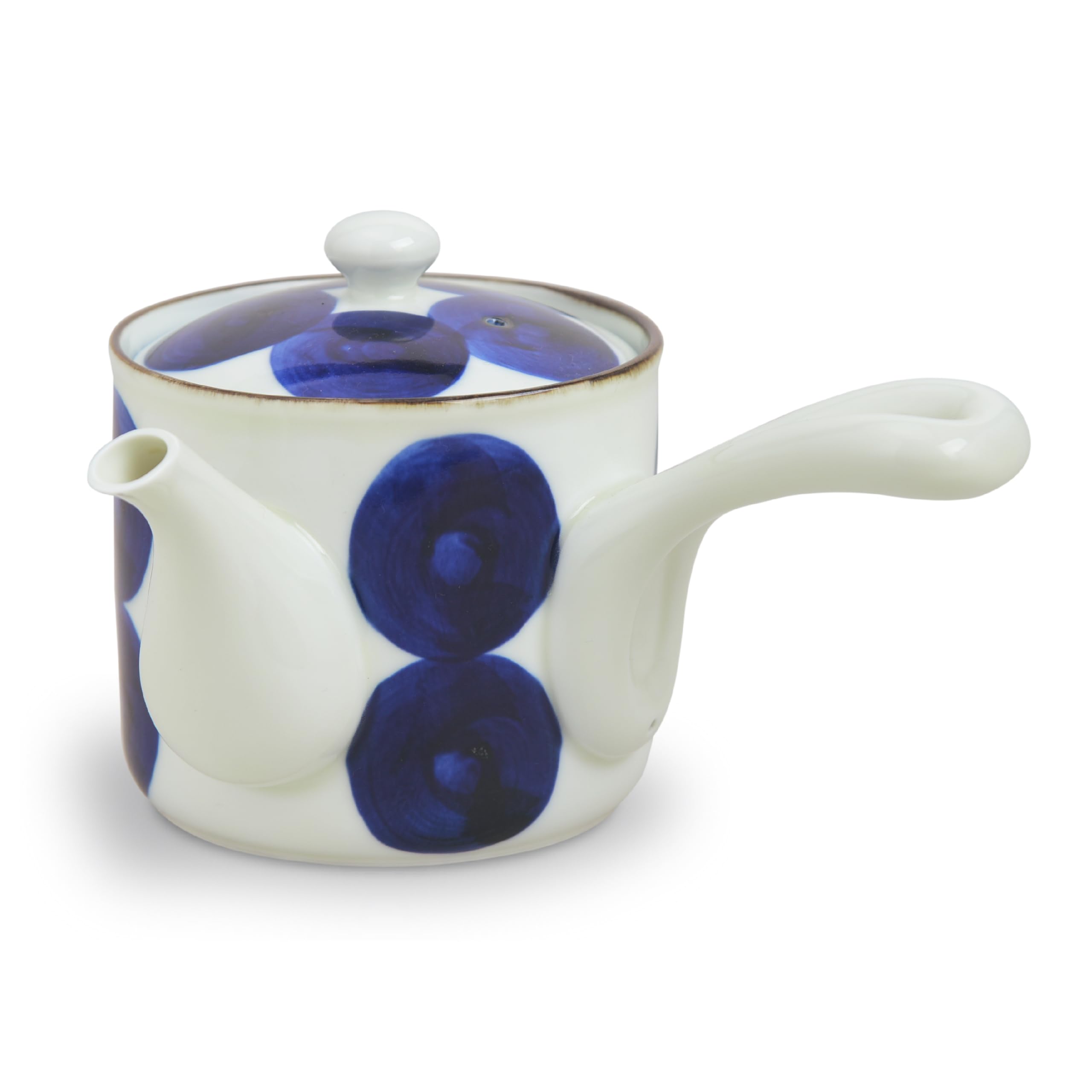 

natural69 Scorched Gosu Teapot with a Round Pattern natural69 Hasami Scorched Gosu Tea Dishwasher Made in Choose Your Japanese or Celebration Natural синий