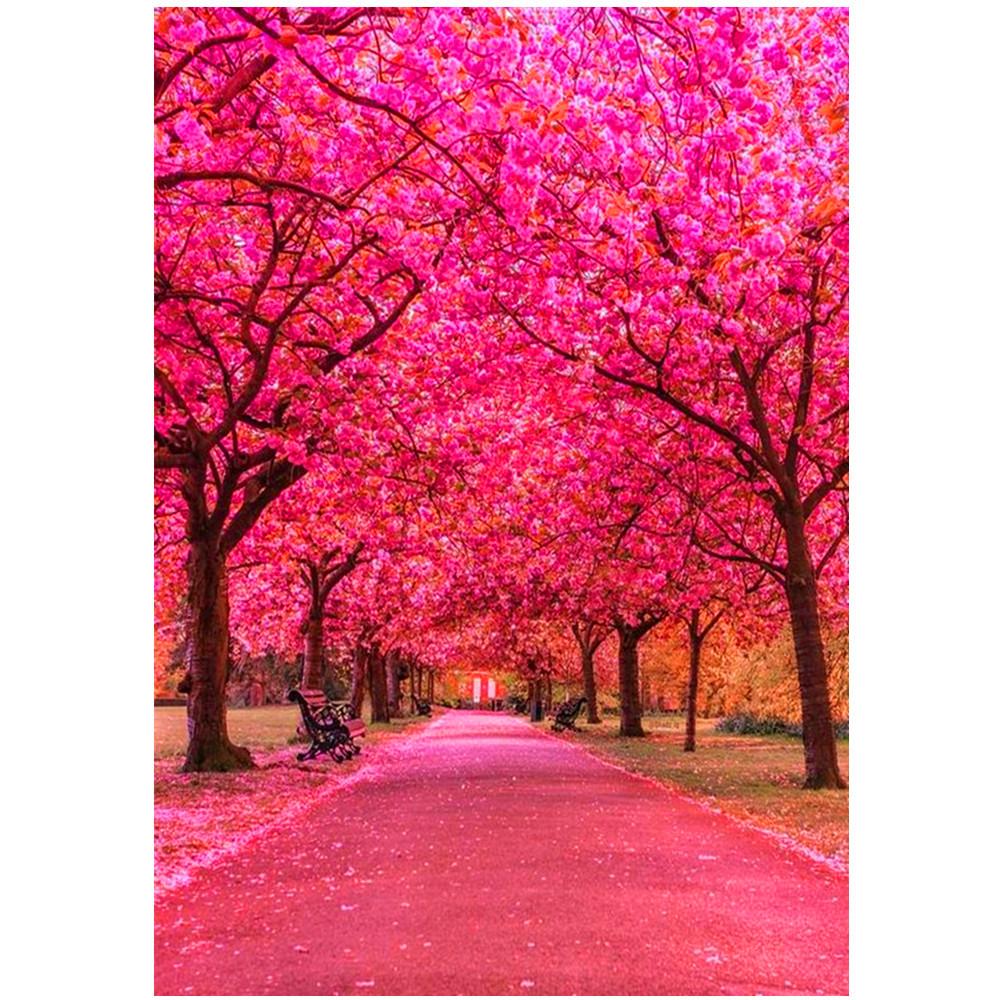 

5D DIY Алмазная картина Набор Цветочная дорога и солнце Алмазная вышивка Стразы Украшения для дома Square 40x50cm