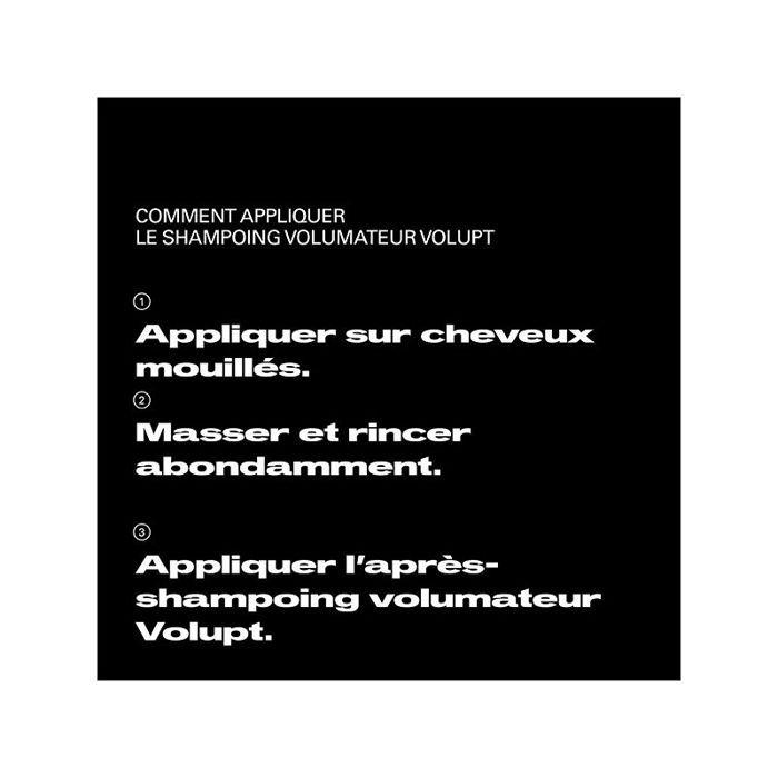 Volume Shampooing volumisant professionnel VOLUPT : augmente le volume et la densité des cheveux. 1000 ml
