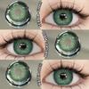 Eyeshare 1 Paar Big Eyes Farbige Kontaktlinsen Natürliche Braune Linsen Graue Pupillen Beauty Make-up Softlens