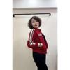 Giacca corta alla moda con collo alto per donna, abbigliamento casual primaverile/autunnale