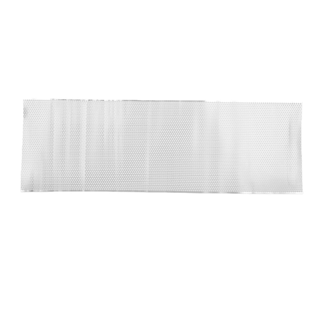 Autokühlergrill Gitter Wabenstruktur 40x13 Zoll Silberfarbe Aluminiumlegierung Auto Frontstoßstange Kühlergrill Gitter
