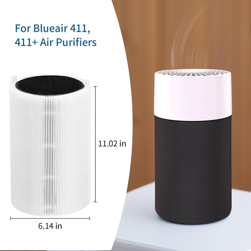 HEPA Filter for Blue Pure 411 for Blueair Blue Pure 411, 411+ & MINI Air Purifiers