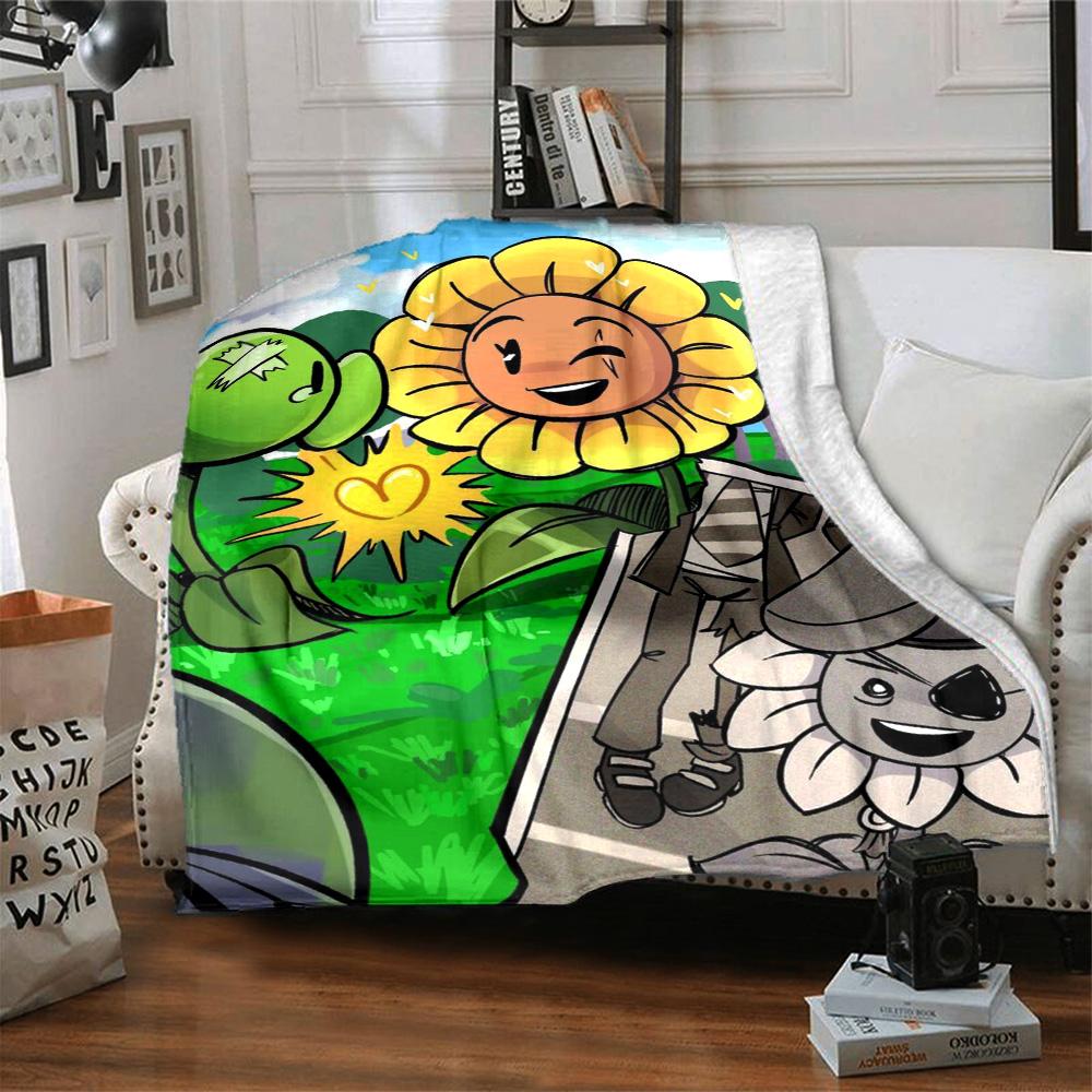 Plants Vs. Zombies Blanket Comfortable Great for Sofa Office Picnics for All Seasons Modern Unique Gift for Family and Friends Camping