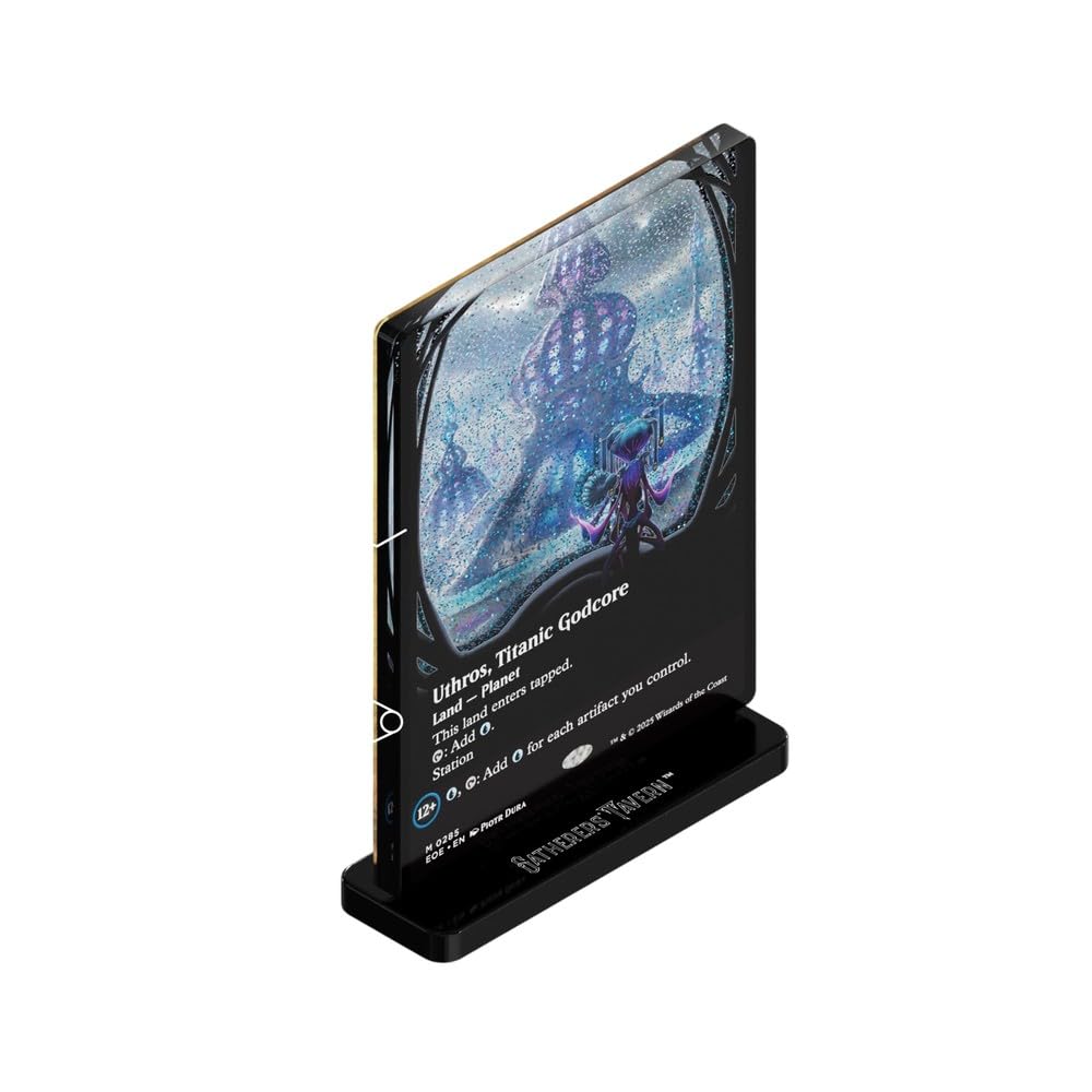 Magic The Gathering EOE Giant Divine Core, Usros Acrylic Block Stand