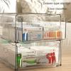 Large Box Stackable Proof Light  Multi Storage Transparent Drawer Acrylic Layered Home Desktop Luxury Capacity Dust