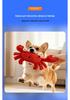 Red Crab Squeaky Teething Dog Toy with Double Pincers