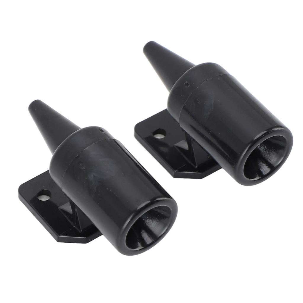 1 Paire Sifflet à Cerf Dispositif d'Avertissement Cerf pour Voitures Camions Véhicules Motos Noir