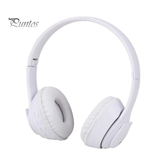 1 Set Headphone Foldable RGB Light Bear-shape Bluetooth-compatible 5.0 Wireless Headset Computer Accessories