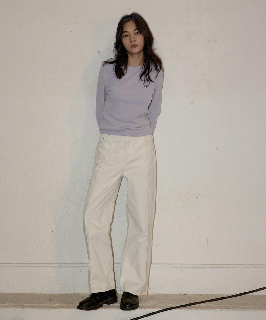 MAGOODGAN Patro 4808 Wide Fit Off-White Cotton Pants