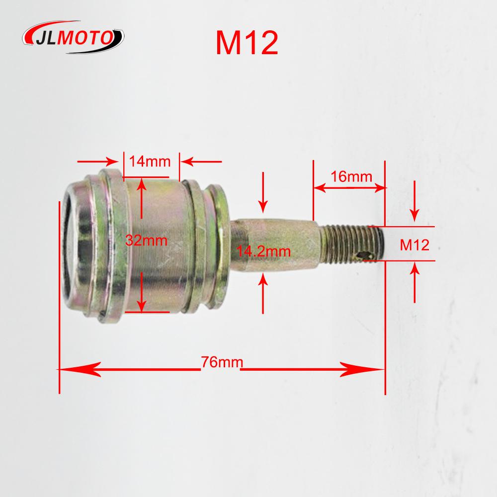M10 M12 32X14mm Ball joint Kit Fit For China ATV 110cc 200cc 250cc 150cc UTV Go Kart Buggy Golf Quad Bike Parts