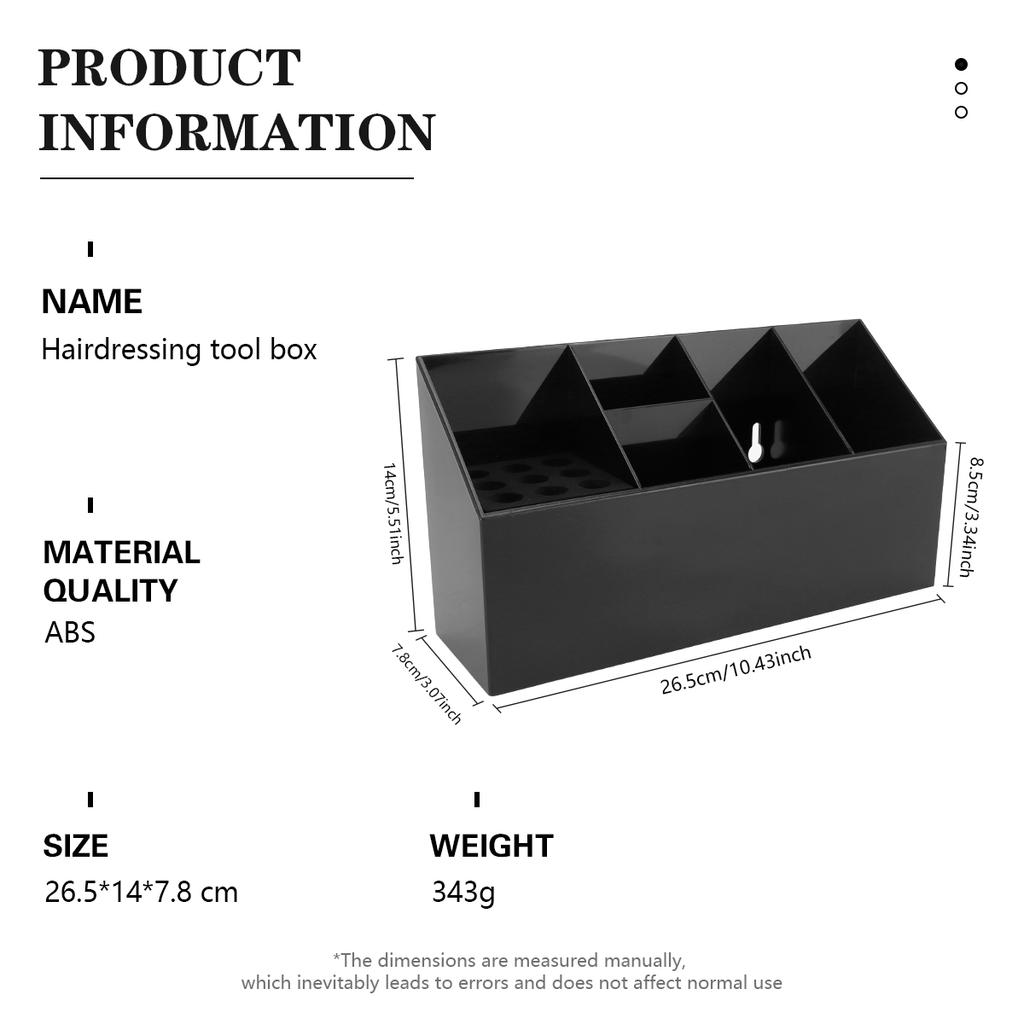 Multifunctional Barber Tool Holder Anti Slip Detachable Hair Comb Scissors Rack Hairdressing Tools Box Barbershop Accessories