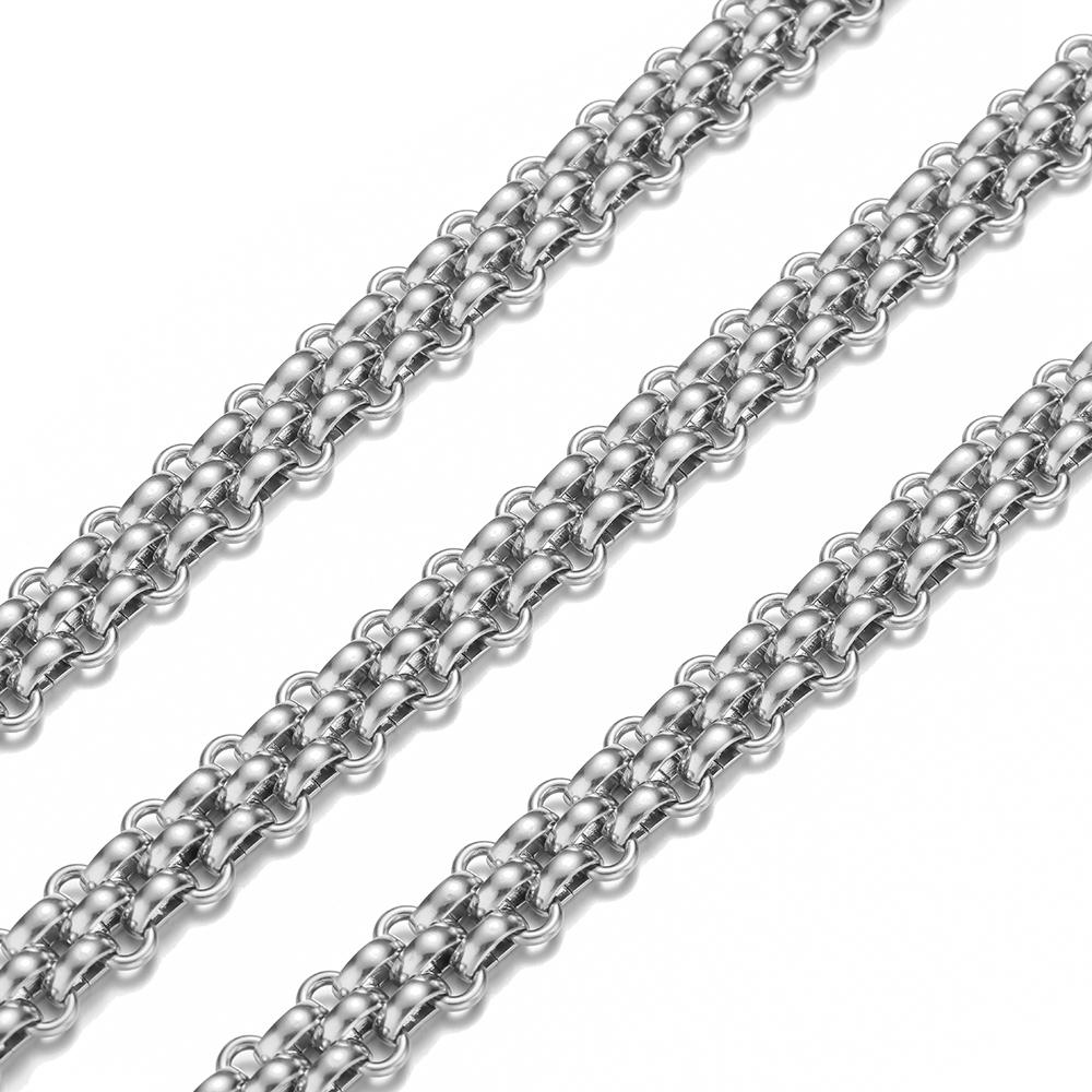 

1 Meter Stainless Steel Big Heavy Chunky Hook-ups Chain DIY Hip Hop Jewelry Punk Men Necklaces Findings Supplies Earrings Making
