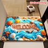 3D Koi Fish Pond Doormat Realistic Koi Fish Waterfall Lotus Print Non Slip Floor Mat for Zen Decor