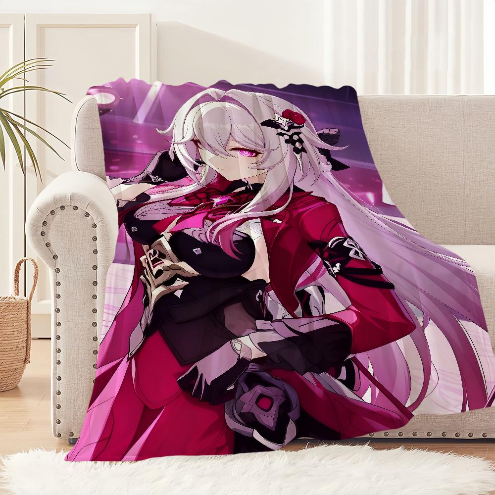Honkai Impact 3rd Thelema fanart Flannel warm comfort soft plush blanket sofa living room hogar office bedroom travel gift home
