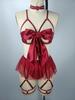 European & American Lace Mesh Temptation Lingerie Set for Women