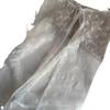 Korean Lace Embroidered Waistband Tulle Skirt with Layered Scarf Accessory