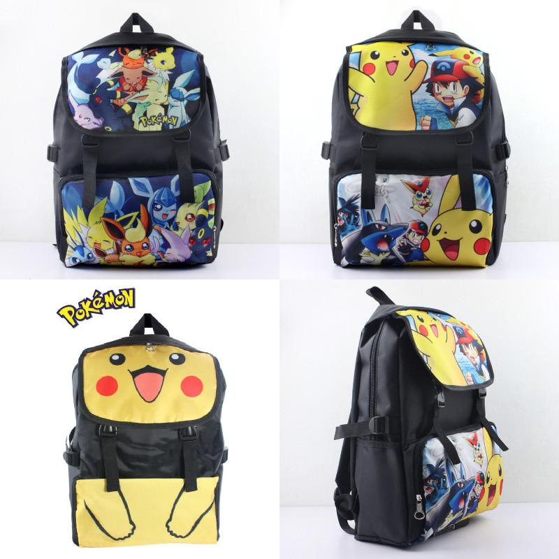 Pokmon Children Pikachu School Backpack Oxford Fabric Elementary Bag Students